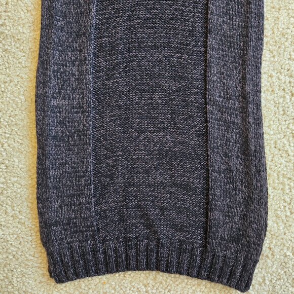 Marled Cashmere Black + Grey Scarf FLAW - Picture 3 of 15